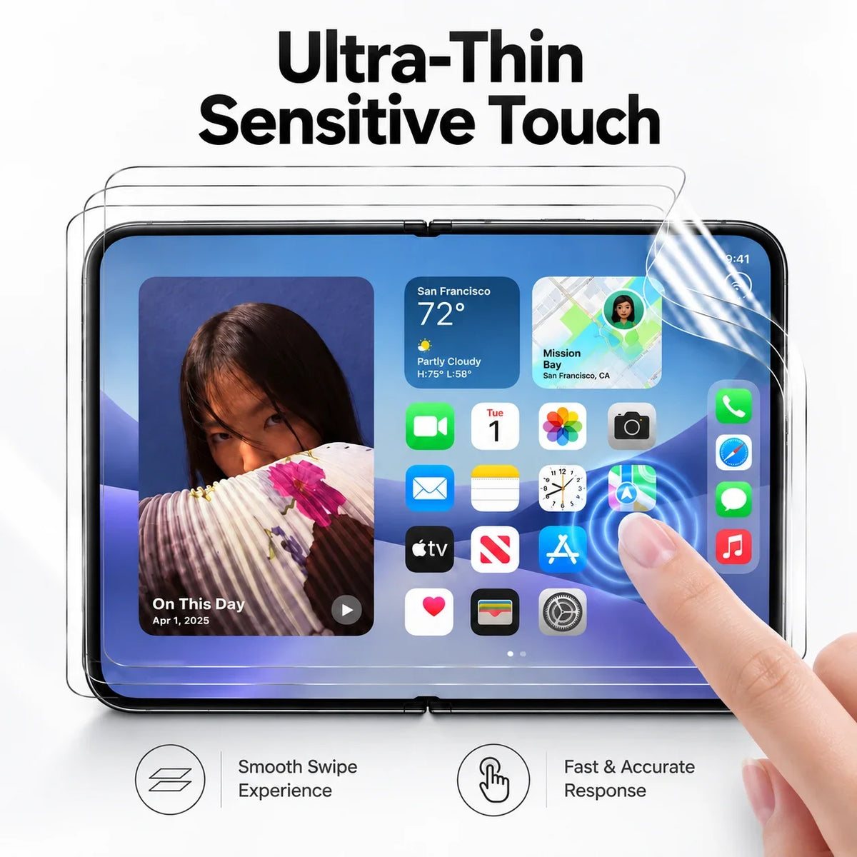 Outer Glass & Inner Film Phone Screen Protector Set