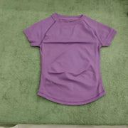 Dneyf Women's Quick-Dry Workout T-Shirt – Breathable Gym Top