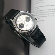 Pierre Paulin Men's Retro Panda Chronograph Watch – Vintage 70s, 38mm