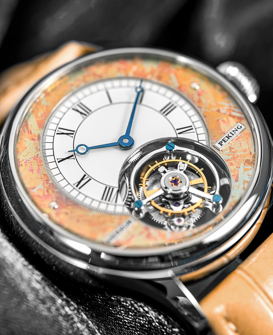 Merkur Men's High-Frequency Coaxial Tourbillon Watch – Sapphire