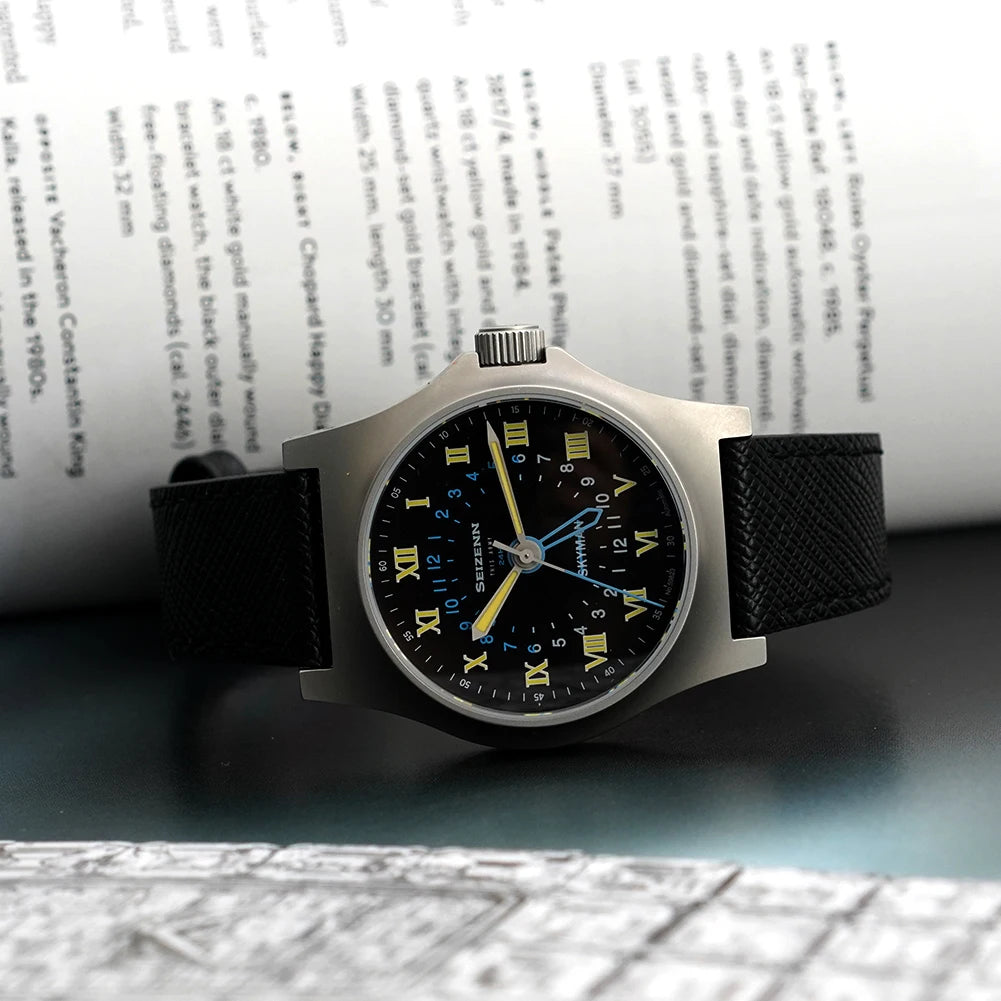 Merkur Men's Vintage British Military Field Watch – Automatic, Sapphire