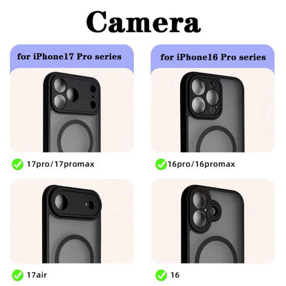for Magsafe Magnetic Phone Case for iPhone 17 16 15 14 12 13 11 Pro Max Plus Air Transparent Bumper Hard Luxury Clear Cover