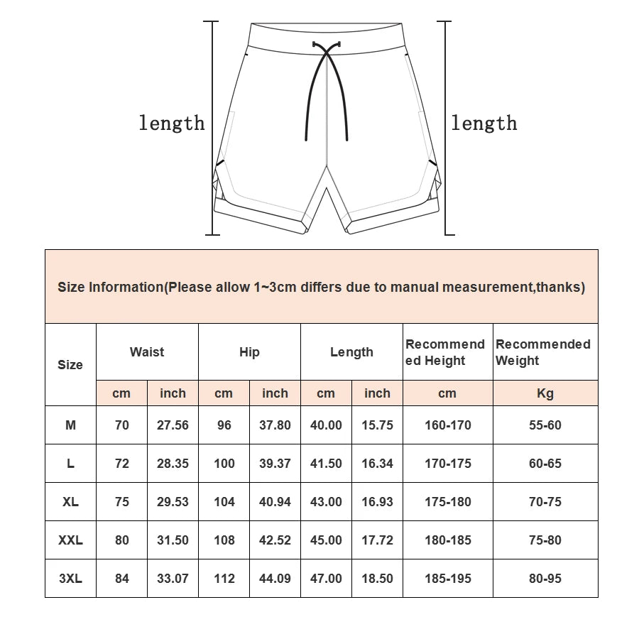 Men's Camo 2-in-1 Running Shorts – Quick-Dry Gym & Training Shorts