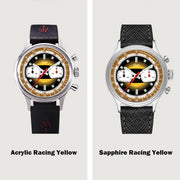 Fod Men's Retro Chronograph Mechanical Watch – ST1901, Racing Series, 38mm