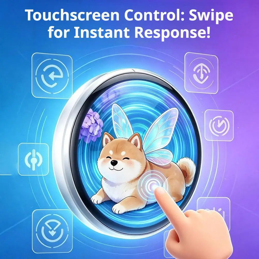 Anime Digital Badge – HD Touchscreen E-Pin with Photo & Video Display
