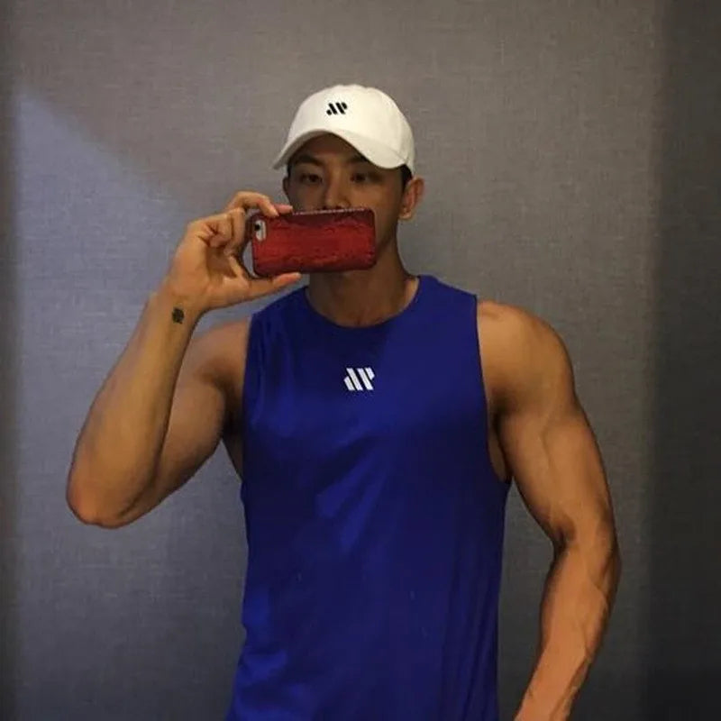 Men's Sleeveless Bodybuilding Tank Top – Quick-Dry Gym Workout Singlet
