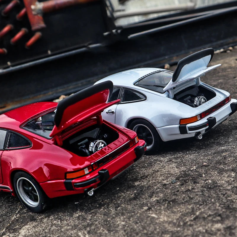 WELLY Porsche 911 Turbo 1974 1:24 Diecast Model Car – Collectible