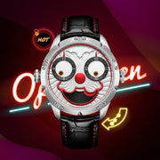 Joker Men's Automatic Moon Phase Diving Watch – Leather Strap