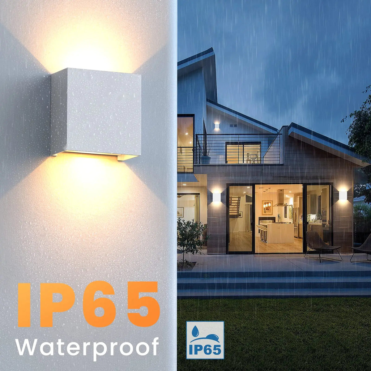 LED Wall Sconces – 6W Indoor/Outdoor IP65 Up-Down Wall Lights