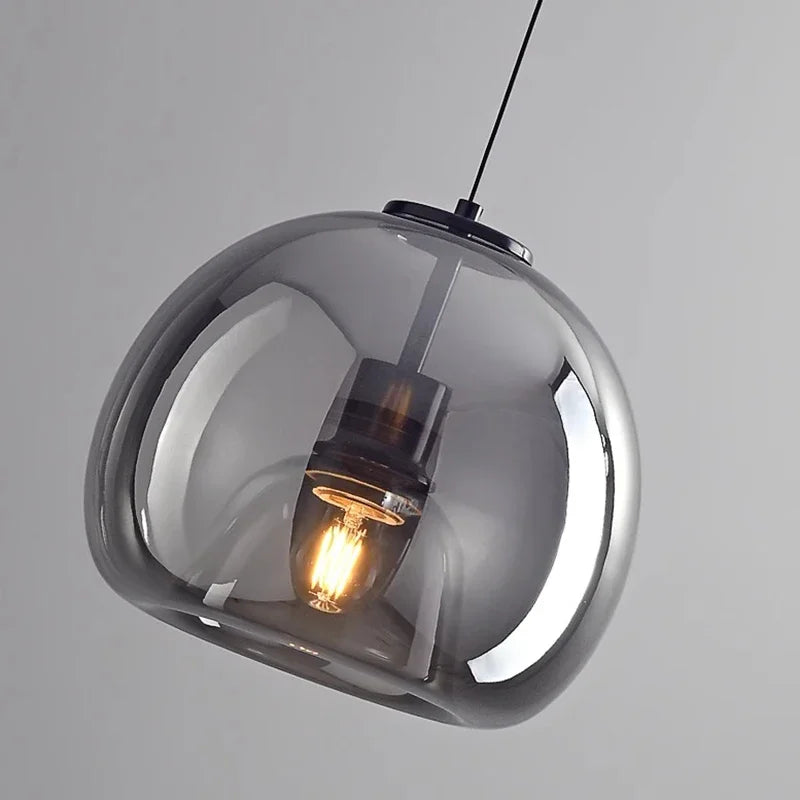 Modern Glass Pendant Light – Hanging Lamp for Living & Dining Room