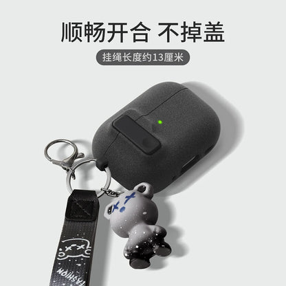 Protective Case For Airpods 4 Cover Luxury Earphone Cover Case For Apple Airpodspro 2 3 1/2 Air Pods Pro Shockproof With Hook﻿