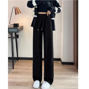 Women's Wide Leg Trousers – High Waist Straight Cut Casual Pants