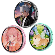 Anime Digital Badge – HD Touchscreen E-Pin with Photo & Video Display