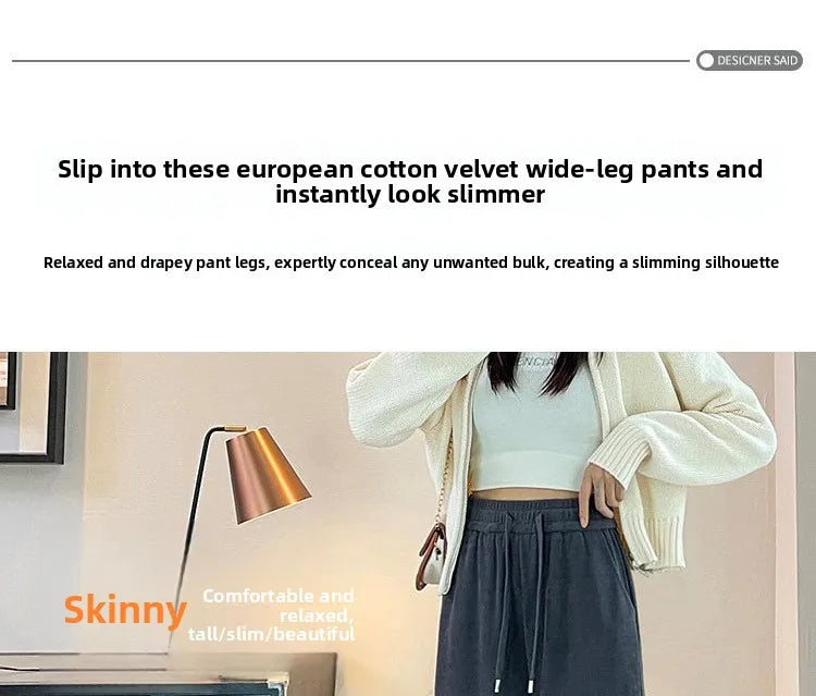 Women's Wide Leg Trousers – High Waist Straight Cut Casual Pants