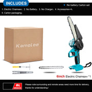 Kamolee 24V Brushless Mini Chainsaw – Cordless Wood Pruning Saw