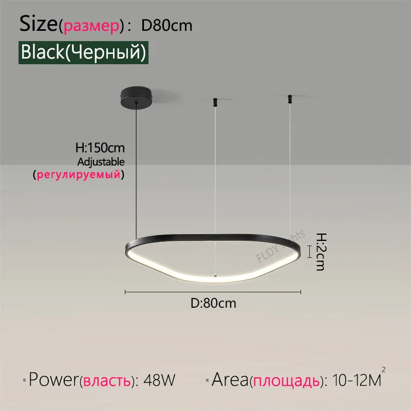 Modern Designer Chandelier – Hanging Pendant Lamp for Ceilings