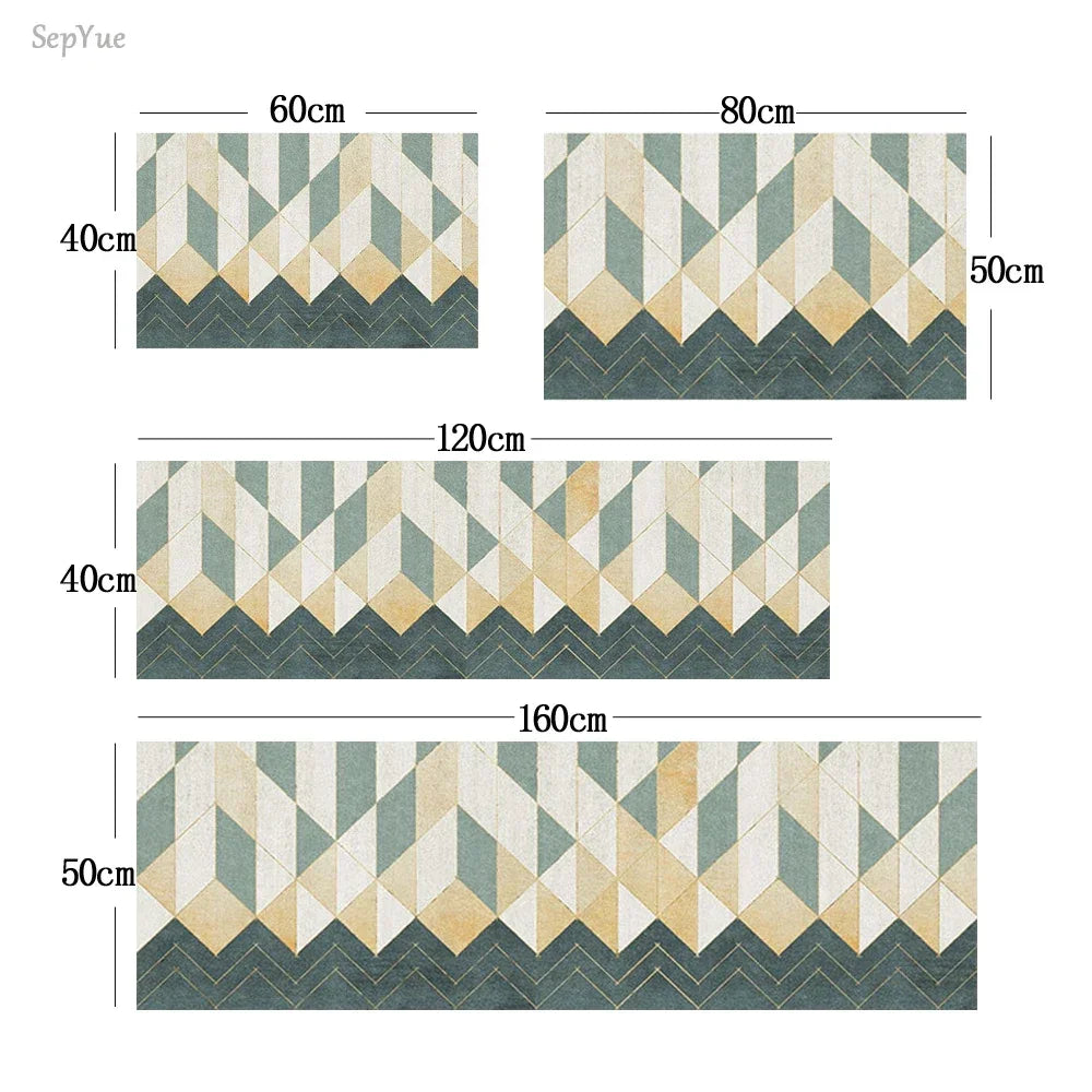 Non-Slip Velvet Kitchen Runner Mat – Absorbent Long Floor Rug