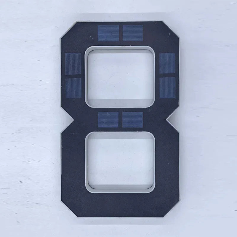 Solar LED House Number Sign – Waterproof Outdoor Address Plate Light