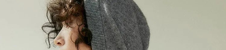 Women's Grey Hooded Cashmere-Blend Pullover – Warm Winter Jumper