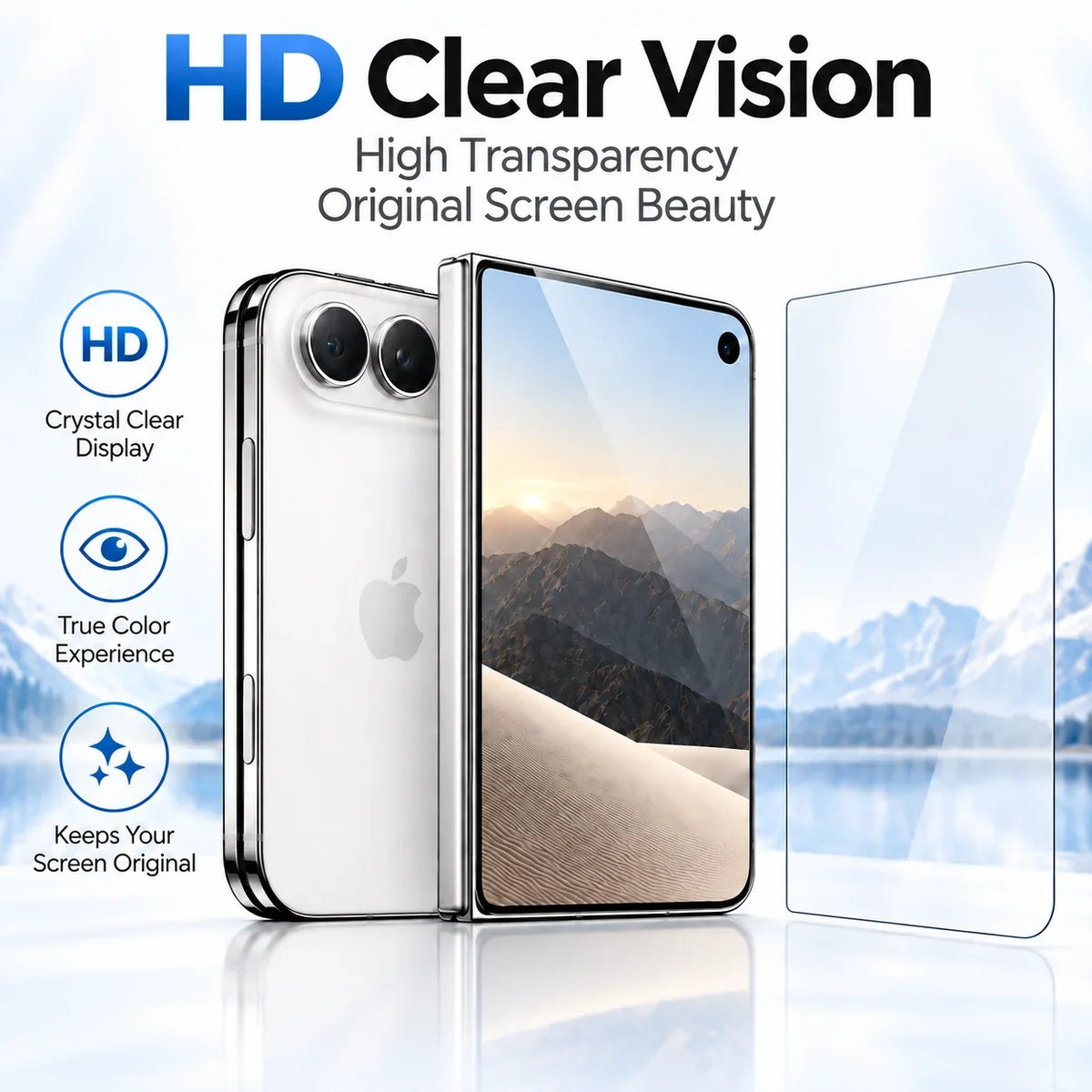 Outer Glass & Inner Film Phone Screen Protector Set