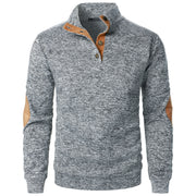 Men's Stand Collar Knitted Jumper – Long Sleeve Casual Winter Sweater