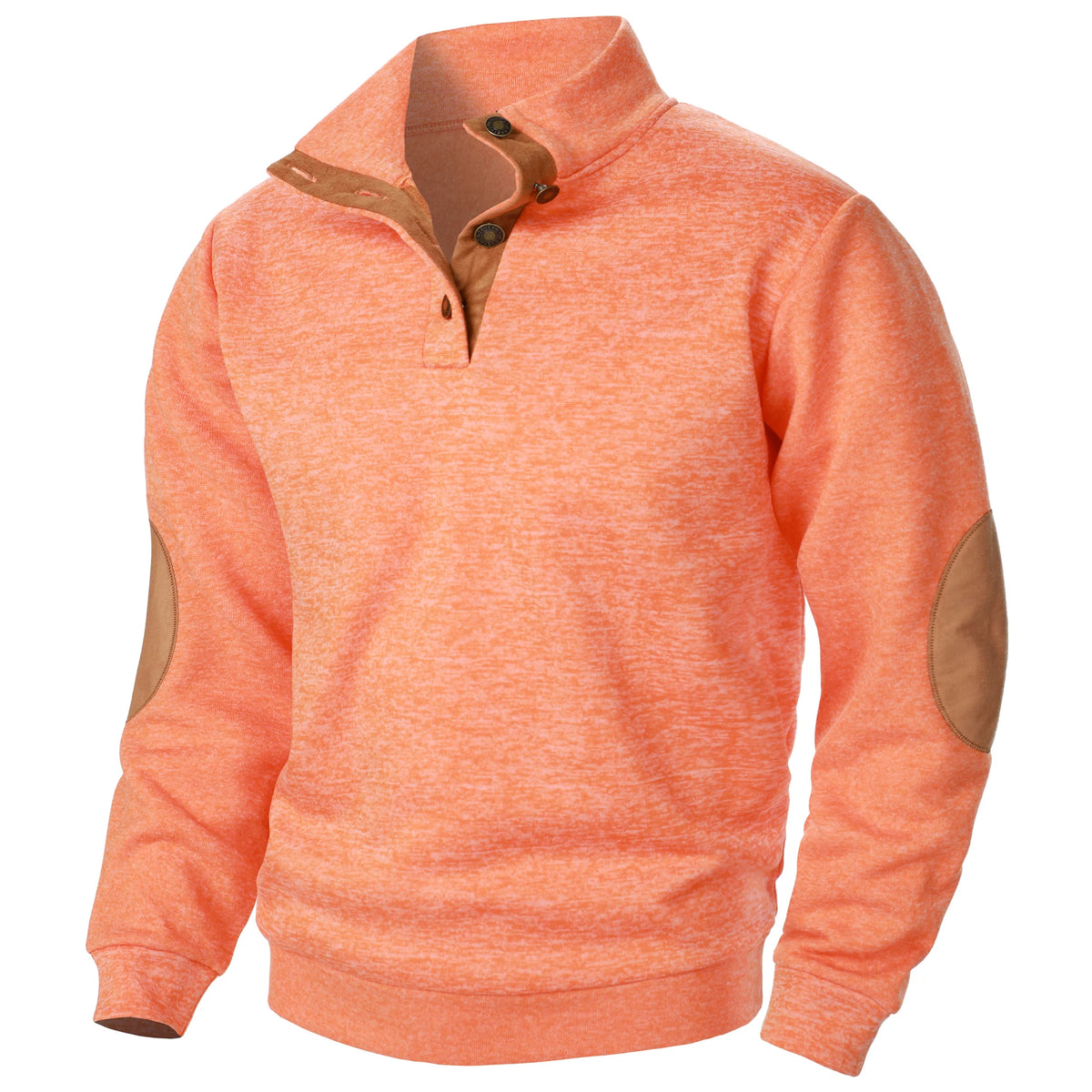 Men's Stand Collar Knitted Jumper – Long Sleeve Casual Winter Sweater