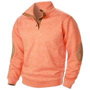 Men's Stand Collar Knitted Jumper – Long Sleeve Casual Winter Sweater