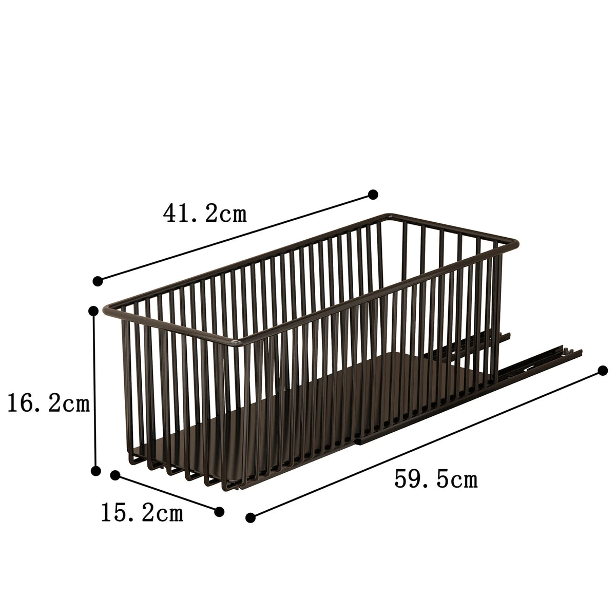 2-Pack Pull-Out Under-Sink Organiser – Sliding Cupboard Storage Baskets
