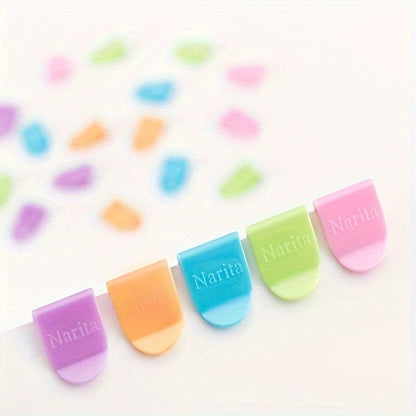 20Pcs Paper Clips Documents Bookmarks File Index Page Holder Colorful Bookmark Page Clips Book Page Corner Binder Clip