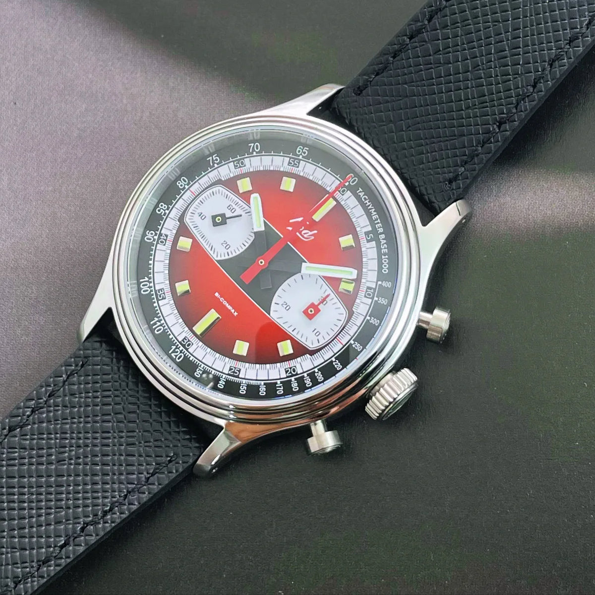 Fod Men's Retro Chronograph Mechanical Watch – ST1901, Racing Series, 38mm