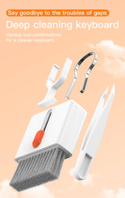 20/32-in-1 Multi-Functional Deep Cleaning Kit for iPhone Ports, AirPods, Keyboard, and Keycap Removal - Precision Tools