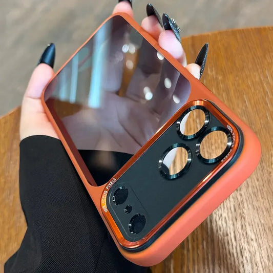 Luxurious and high-quality semi-transparent Leica metal lens frame protective case suitable for iPhone 17 Promax 16 15 14 13 Pro