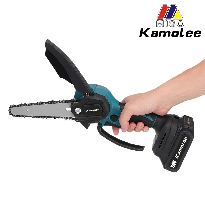 Kamolee 24V Brushless Mini Chainsaw – Cordless Wood Pruning Saw