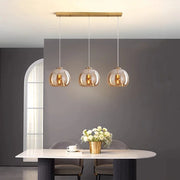 Modern Glass Pendant Light – Hanging Lamp for Living & Dining Room