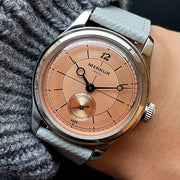 Merkur Men's Cross Line Sector Dial Watch – Green, Retro Casual, Manual
