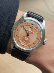 Pierre Paulin Men's Jumping Hour Watch – Salmon Dial, Automatic, 38mm