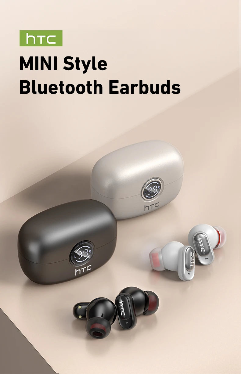 HTC NE79 TWS Earbuds – Bluetooth 6.0, AI Translation, ENC Noise Cancelling