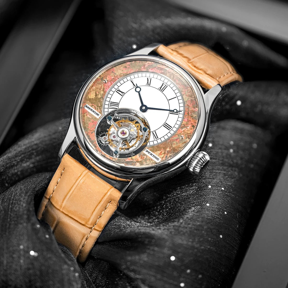 Merkur Men's High-Frequency Coaxial Tourbillon Watch – Sapphire