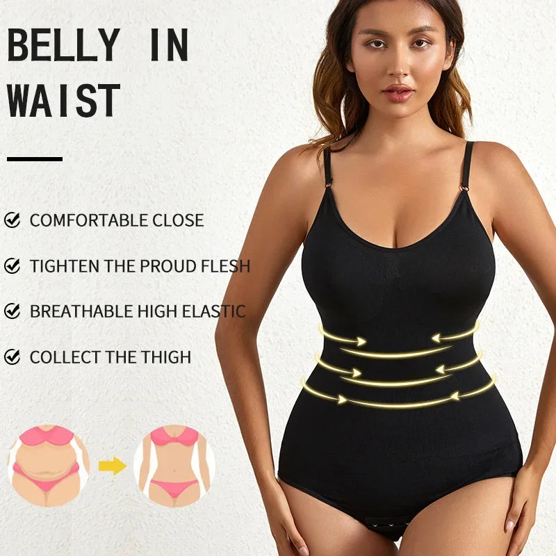 Women's Seamless Shaping Bodysuit – Tummy Control, Butt-Lifting