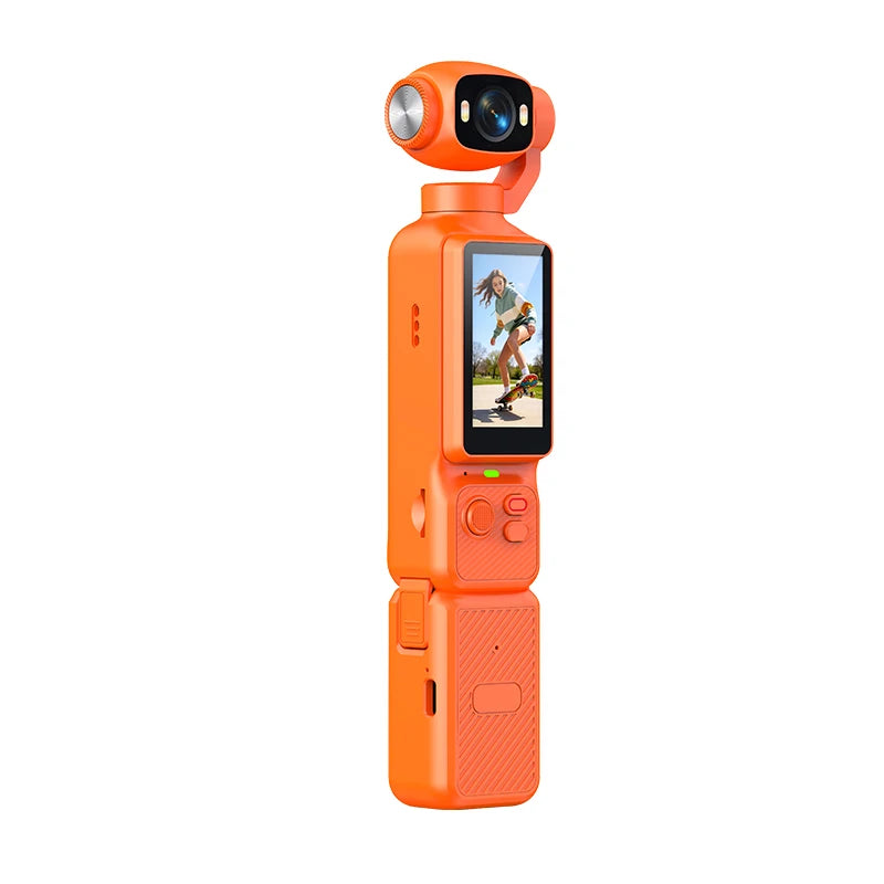 Pocket Vlogging Camera with Rotating Lens & Fill Light