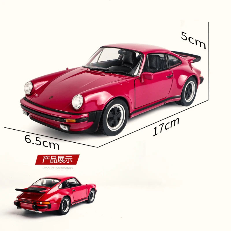 WELLY Porsche 911 Turbo 1974 1:24 Diecast Model Car – Collectible