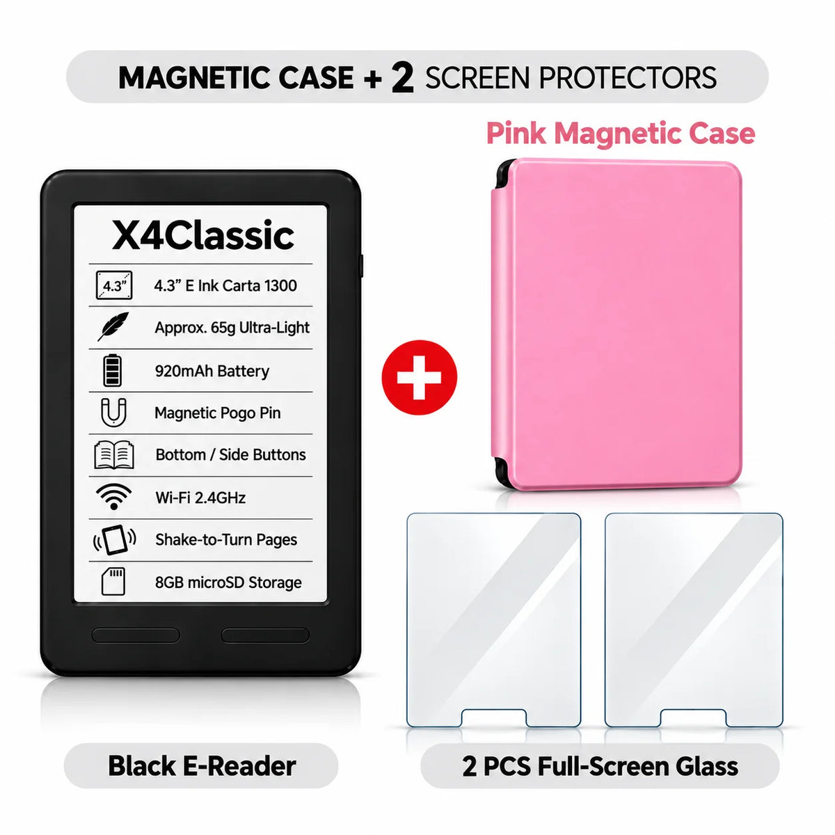 XTEINK X3 Pro E-Reader – Pocket-Size E-Ink Reader, Lightweight