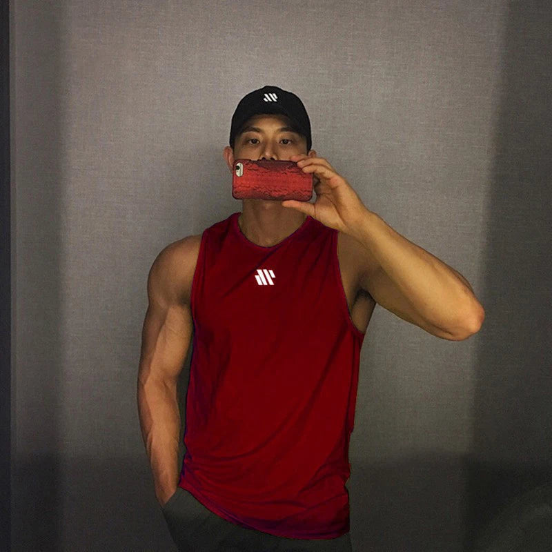 Men's Sleeveless Bodybuilding Tank Top – Quick-Dry Gym Workout Singlet