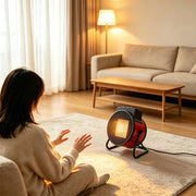 Portable Electric Fan Heater – Adjustable Thermostat, Fast Room Heat