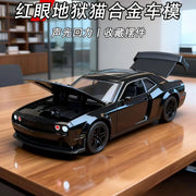 Hellcat 1:36 Diecast Model Car – Pull-Back Toy with Opening Doors