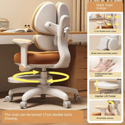 Children's Study Chair to Correct Sitting Posture of Primary School Students can Lift the Seat HomeBackrest Desk Writing Chair