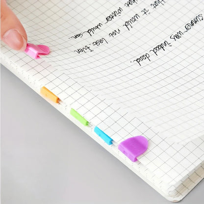 20Pcs Paper Clips Documents Bookmarks File Index Page Holder Colorful Bookmark Page Clips Book Page Corner Binder Clip