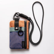 Minimalist RFID-Blocking Wallet – Water-Resistant Zip Case with Lanyard