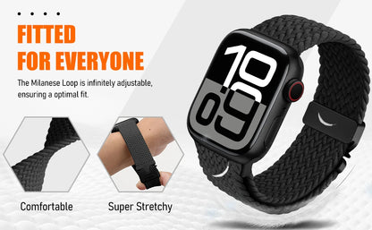 Parachute Straps for Apple watch 10 Band 46mm 42mm 45mm Ultra 49mm 44mm 41mm Braided bracelet correa iWatch Series 9 8 SE 5 6 7