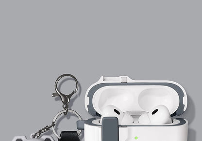 Protective Case For Airpods 4 Cover Luxury Earphone Cover Case For Apple Airpodspro 2 3 1/2 Air Pods Pro Shockproof With Hook﻿